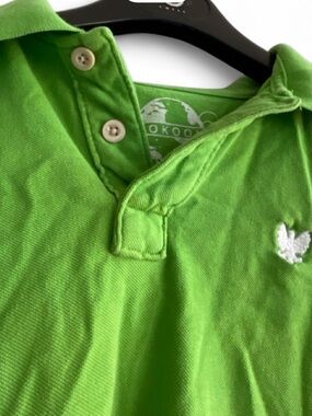 Y2K Men’s Vintage So Kool Green Polo Shirt - Classic Short Sleeve